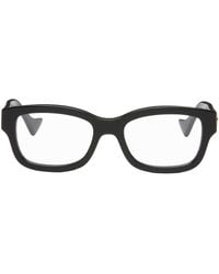 Gucci - Black Square Glasses - Lyst