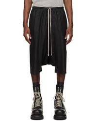 Rick Owens - Temple Rick S Pods Leather Shorts - Lyst