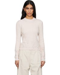 MM6 by Maison Margiela - Amended Optical Ribs Sweater - Lyst