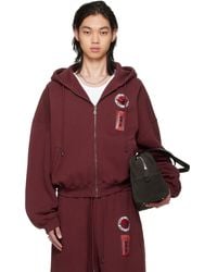 Lu'u Dan - Bruce Lee X Lựu Đạn Burgundy Zip Hoodie - Lyst