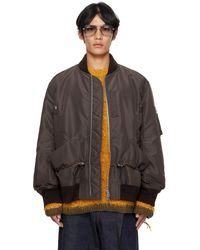 Sacai - Nylon Twill Blouson Bomber Jacket - Lyst