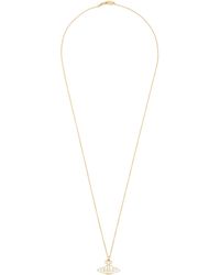 Vivienne Westwood - Thin Lines Flat Orb Necklace - Lyst