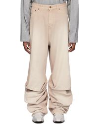 Y. Project - Draped Jeans - Lyst
