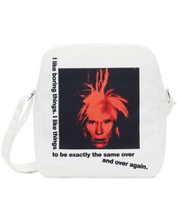 Comme des Garçons - Comme Des Garçons Shirt White Andy Warhol Print Messenger Bag - Lyst