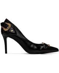 Versace - Ssense Exclusive Black Heels - Lyst