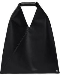 MM6 by Maison Martin Margiela - Black Triangle Classic Small Tote - Lyst