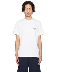 A.P.C. - T-shirt raymond blanc - Lyst