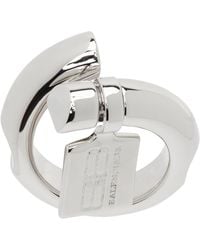 Balenciaga - Saint-germain Tag Ring - Lyst