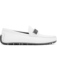 Moschino - White Driver Loafers - Lyst