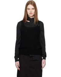 Y's Yohji Yamamoto - Solid Knit Arranged Strap Tank Top - Lyst