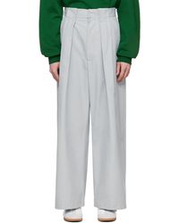 MERYLL ROGGE - Pantalon gris à plis ronds - Lyst