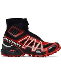 Salomon - Black & Red Snowcross Sneakers - Lyst