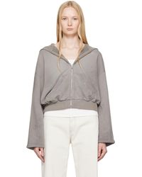 MM6 by Maison Martin Margiela - トープ Light Sweat フーディ - Lyst