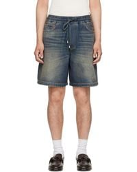 Amiri - Drawstring Denim Shorts - Lyst