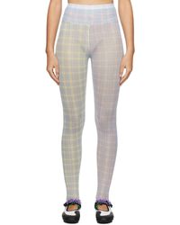 Chopova Lowena - Color Plaid leggings - Lyst