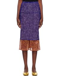 Dries Van Noten - Mesh Midi Skirt - Lyst