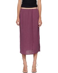 Baserange - Shok Midi Skirt - Lyst