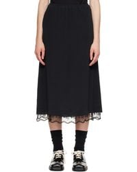 Simone Rocha - Lace Trim Negligee Midi Skirt - Lyst