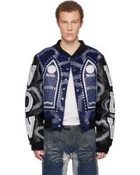 Who Decides War - Hardware Cathedral Leather Varsity Jacket - Lyst