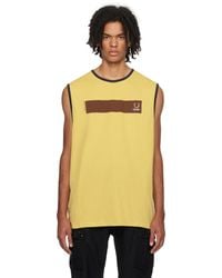 Raf Simons - Yellow Fred Perry Edition Tank Top - Lyst