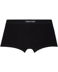 Tom Ford - Boxer noir à logo en tissu jacquard - Lyst