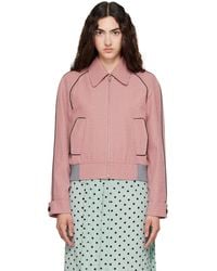 Marni - Plaid Crop Bomber Jacket - Lyst