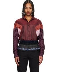Edward Cuming - Burgundy Sag Arm Flex Shirt - Lyst