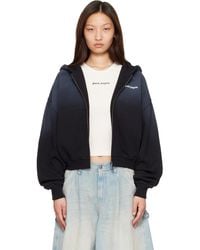 Palm Angels - 'Milan La' Crop Zip Hoodie - Lyst