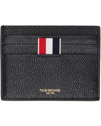 Thom Browne - Black Note Compartment Card Holder - Lyst