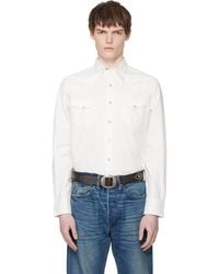 RRL - Slim Fit Poplin Western Shirt - Lyst