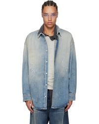 Acne Studios - ブルー ボタンアップ デニムシャツ - Lyst