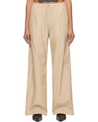 Reformation - Beige Emberly Trousers - Lyst