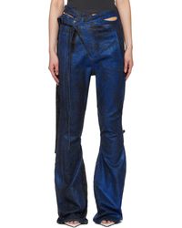 OTTOLINGER - Ssense限定 ブラック＆ブルー シグネチャ ラップ ジーンズ - Lyst