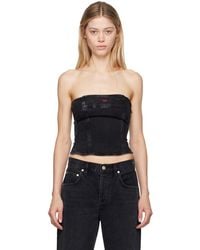 DIESEL - De-Ville Denim Tube Top - Lyst