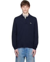 Lacoste - ネイビー Classic Fit L.12.12 長袖ポロシャツ - Lyst