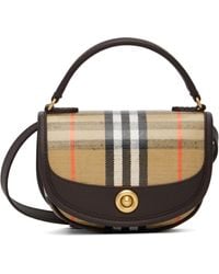 Burberry - ベージュ＆ブラウン ミニ Highlands バッグ - Lyst