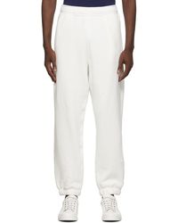 Giorgio Armani - Pantalon de survêtement blanc à logo - Lyst
