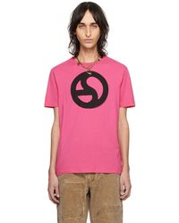 Acne Studios - Pink Graphic T-shirt - Lyst