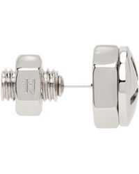 Maison Margiela - Silver Oversize Nuts & Bolts Single Earring - Lyst