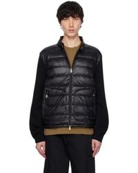 Moncler - Padded Wool Zip-Up Down Jacket - Lyst