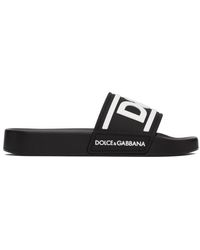 Dolce & Gabbana Dolcegabbana Beachwear スライド - ブラック