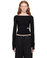 Dion Lee - Cinched Slit Long Sleeve T-shirt - Lyst