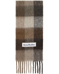 Acne Studios - Mohair Checked Scarf - Lyst