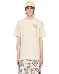 Moncler - Off-white Printed T-shirt - Lyst