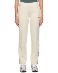 Sporty & Rich - Ssense Exclusive Off-white Track Pants - Lyst