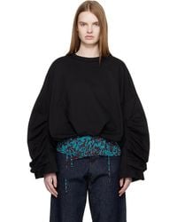 Dries Van Noten - Draped Sweatshirt - Lyst