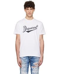 DSquared² - Cool Fit Velvet Logo T-Shirt - Lyst