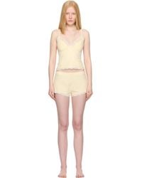 Skims - Cotton Jersey Lace Cami & Short Set - Lyst