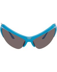 Balenciaga - Blue Wire Cat Sunglasses - Lyst