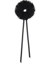 MERRMA - Ssense Exclusive Orchid Pleated Organza Scrunchie - Lyst